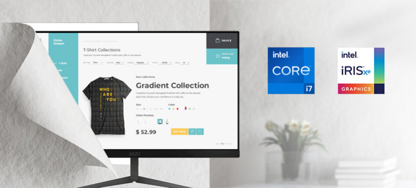 MSI Modern AM241 11M-068XTR 23.8” Full HD All In One PC