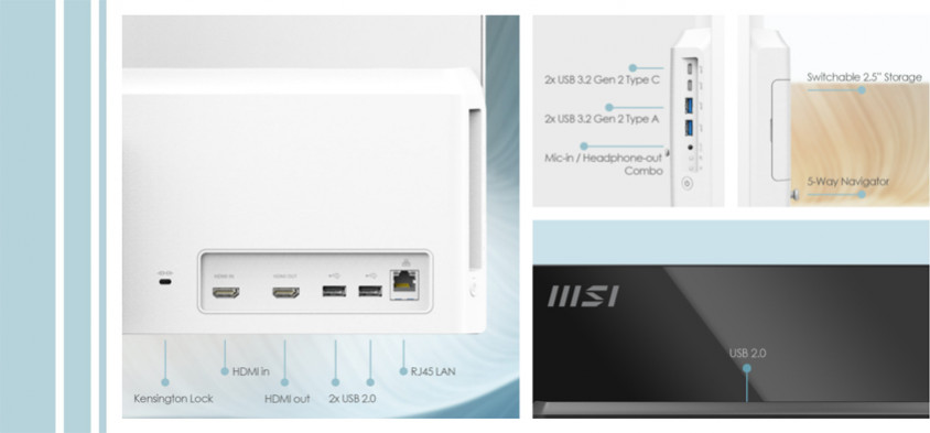 MSI Modern AM241 11M-068XTR 23.8” Full HD All In One PC