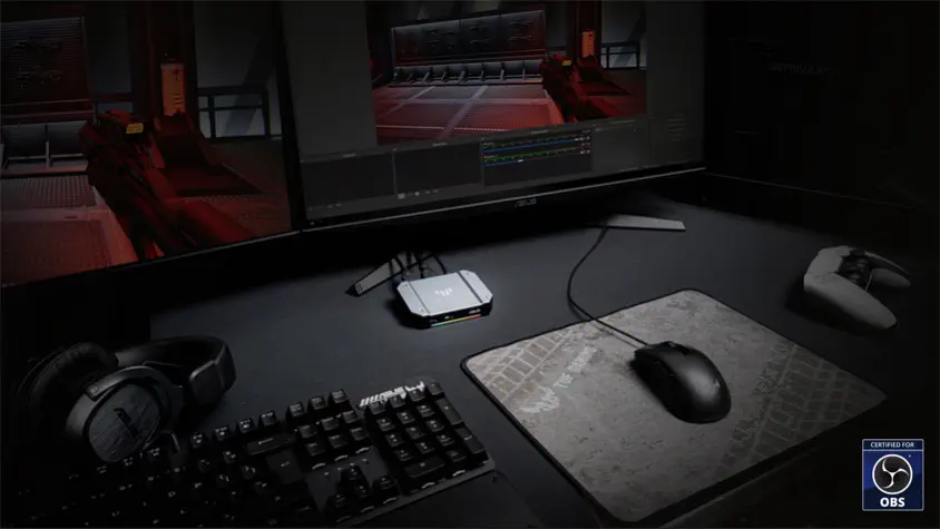 ASUS TUF Gaming Capture Box CU4K30 RGB Capture Card (90YM00H0-B0EA00)