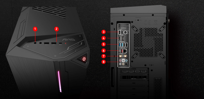 MSI MAG Codex X5 11TE-424EU Gaming Masaüstü Bilgisayar