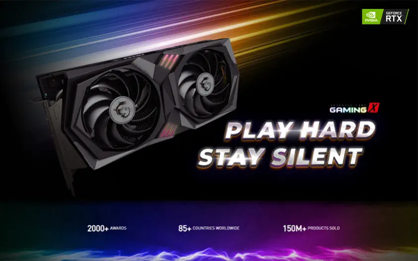 MSI GeForce RTX 3060 Ti GAMING X 8G LHR Ekran Kartı + MSI B550M PRO Anakart Bundle