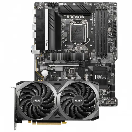 MSI GeForce RTX 3060 Ventus 2X 12G OC Ekran Kartı + MSI Z590-A PRO Anakart Bundle