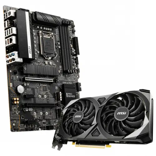 MSI GeForce RTX 3060 Ventus 2X 12G OC Ekran Kartı + MSI Z590-A PRO Anakart Bundle