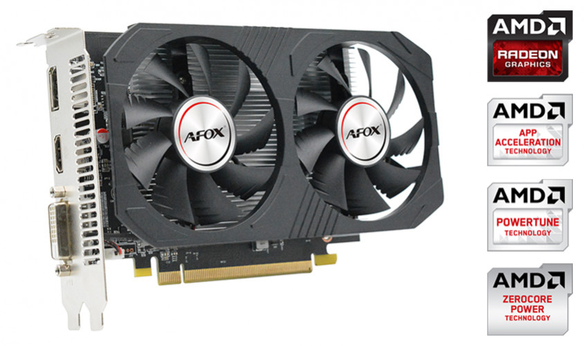 Afox Radeon RX 550 AFRX550-4096D5H4-V6 Gaming Ekran Kartı