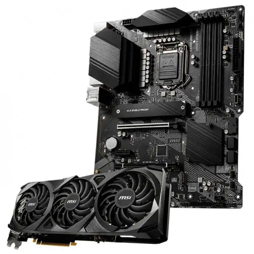 MSI GeForce RTX 3070 Ti Ventus 3X 8G OC Ekran Kartı + MSI Z490-A PRO Anakart Bundle