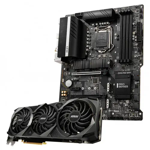 MSI GeForce RTX 3080 Ti VENTUS 3X 12G Ekran Kartı + MSI Z590 PRO WIFI Anakart Bundle