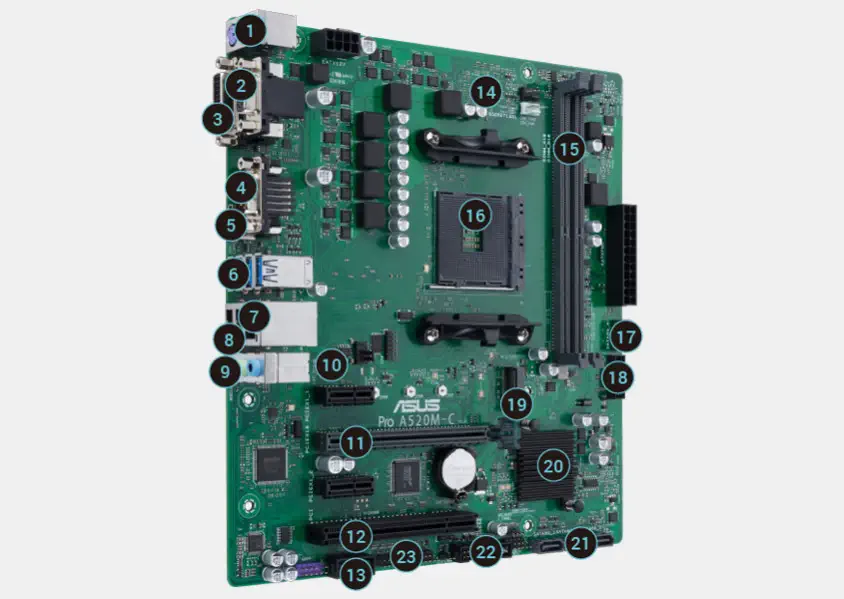 ASUS Pro A520M-C/CSM Anakart