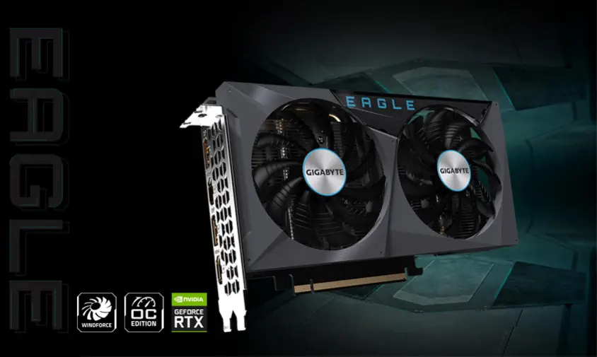 Gigabyte GeForce RTX 3050 Eagle OC 8G Gaming Ekran Kartı