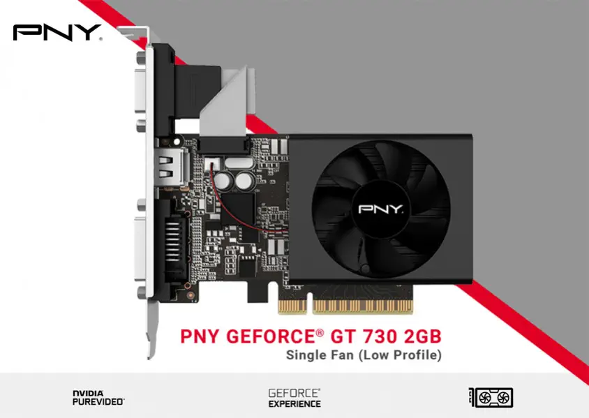 PNY GeForce GT 730 2GB Low Profile VCGGT7302XPB-BB Gaming Ekran Kartı