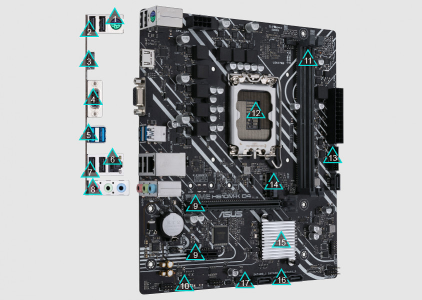 Asus Prime H610M-K D4 Gaming Anakart