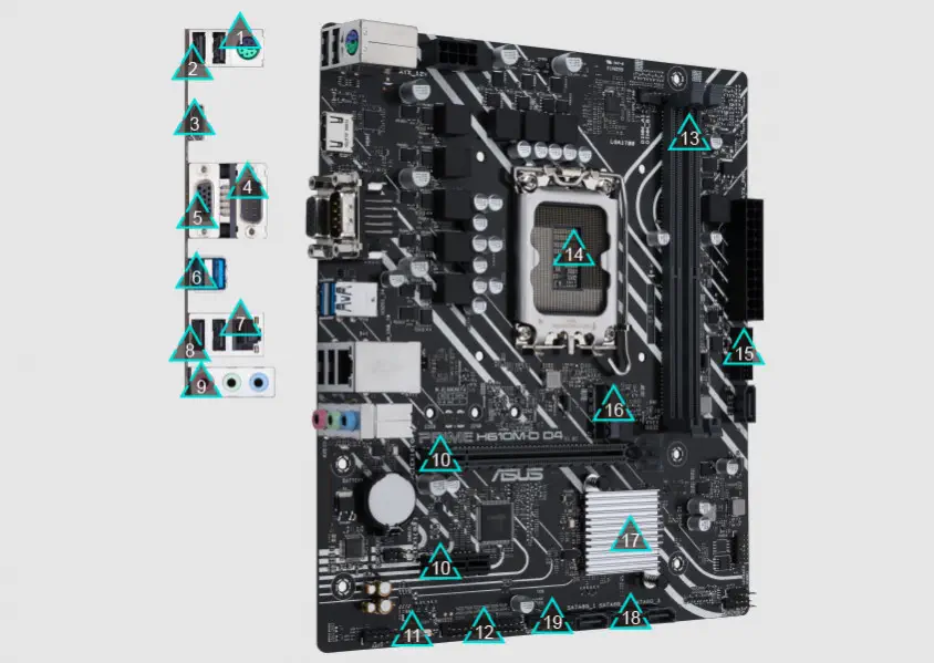 ASUS Prime H610M-D D4 Gaming Anakart