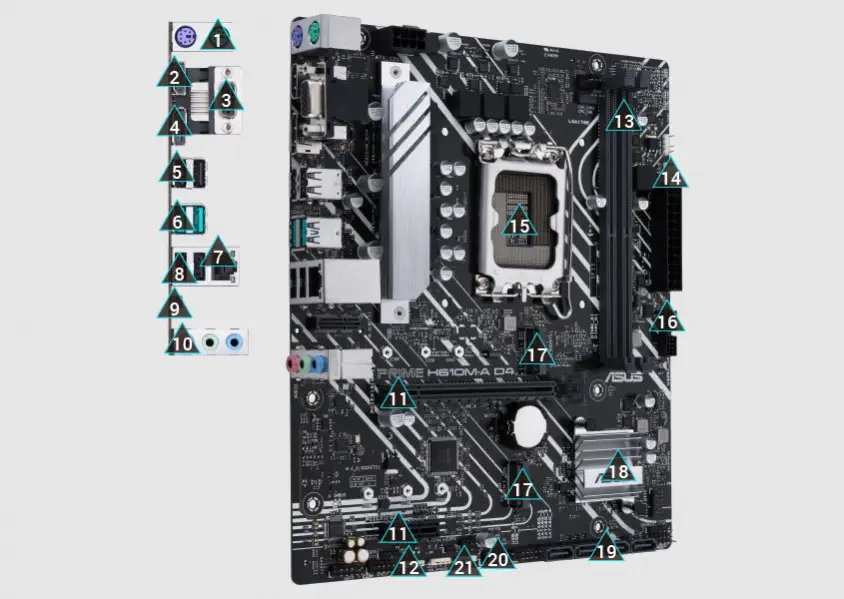 Asus Prime H610M-A D4 Gaming Anakart