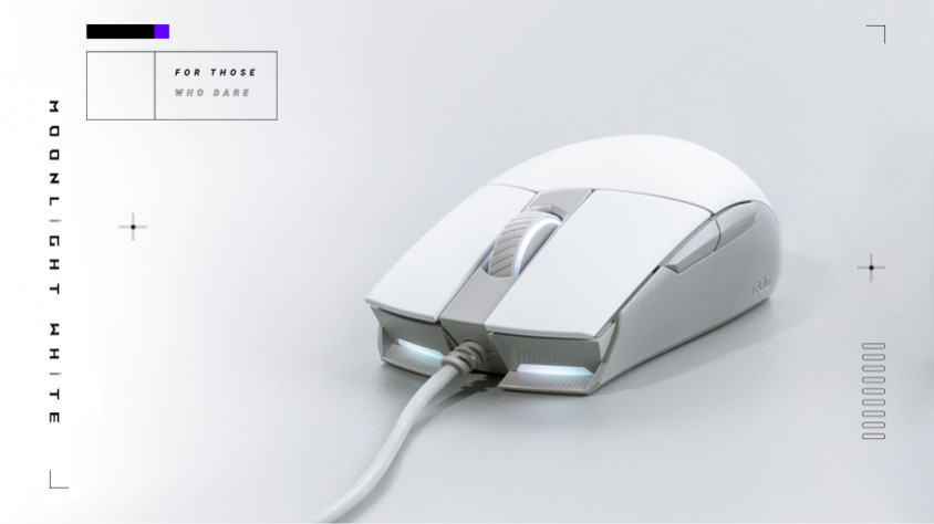 Asus ROG Strix Impact II Moonlight White Kablolu Gaming Mouse