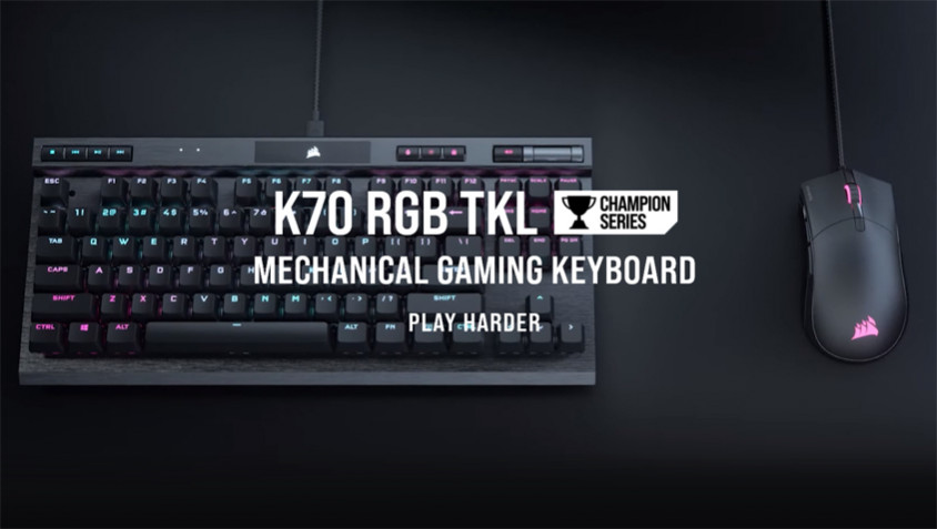Corsair K70 RGB TKL CH-9119014-NA Mekanik Kablolu Gaming Klavye