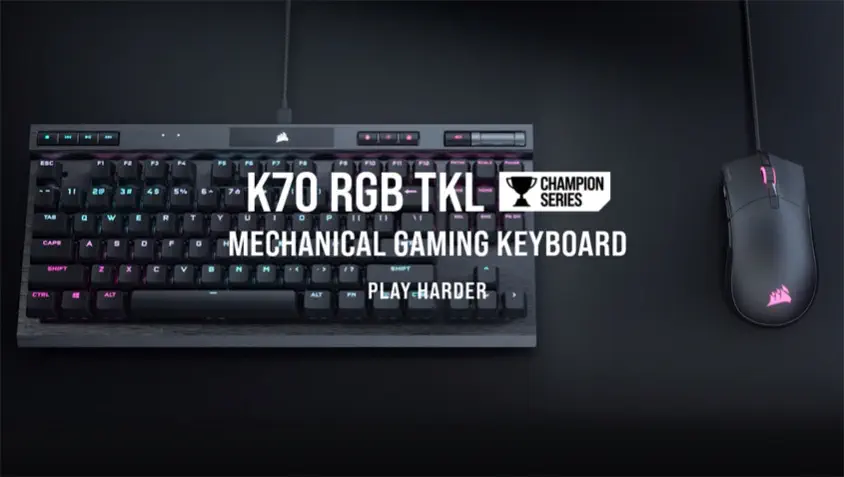 Corsair K70 RGB TKL CH-9119014-NA Mekanik Kablolu Gaming Klavye