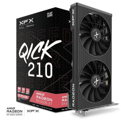 XFX Speedster QICK 210 AMD Radeon RX 6500 XT Black Gaming Ekran Kartı