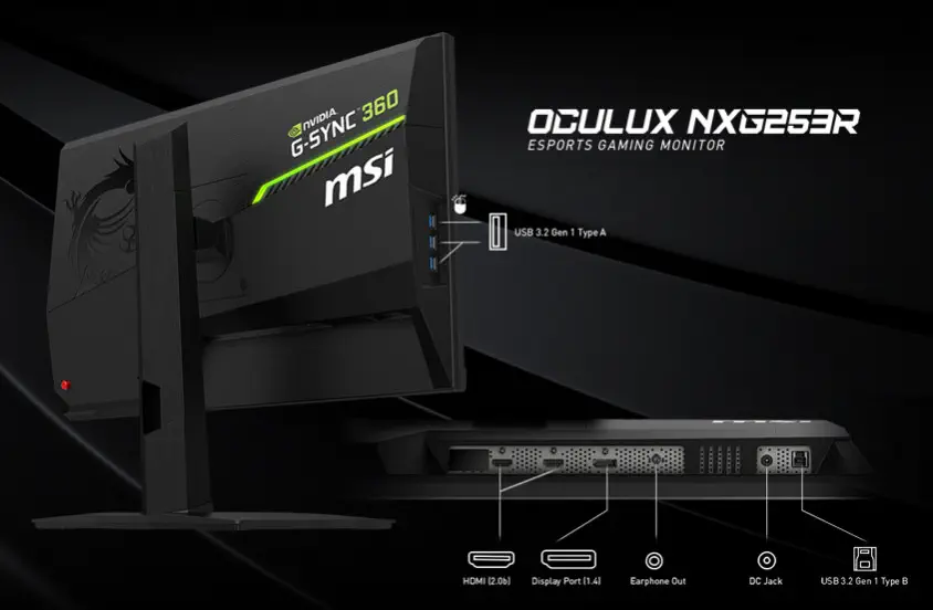 MSI Oculux NXG253R 24.5” IPS Full HD Gaming Monitör