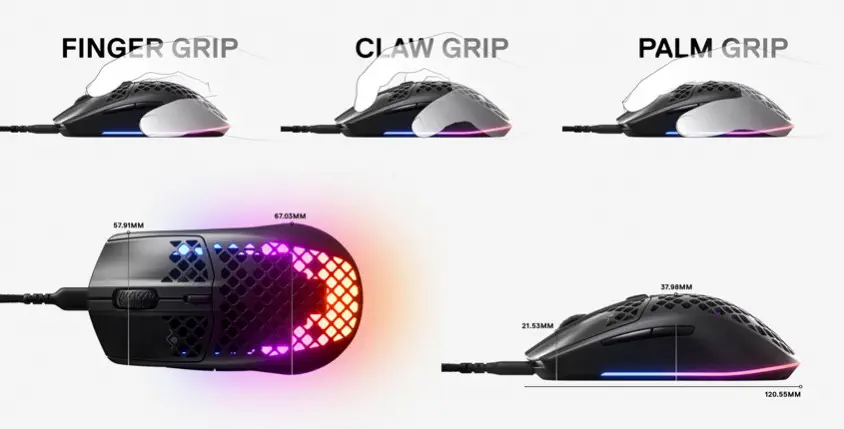 SteelSeries Aerox 3 (2022) Edition Onyx Kablolu Gaming Mouse