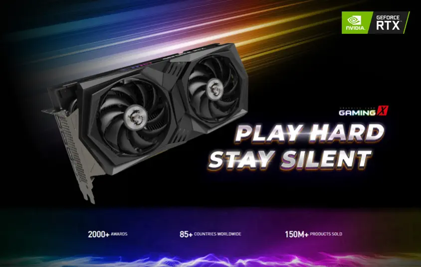 MSI GeForce RTX 3050 GAMING X 8G Gaming Ekran Kartı