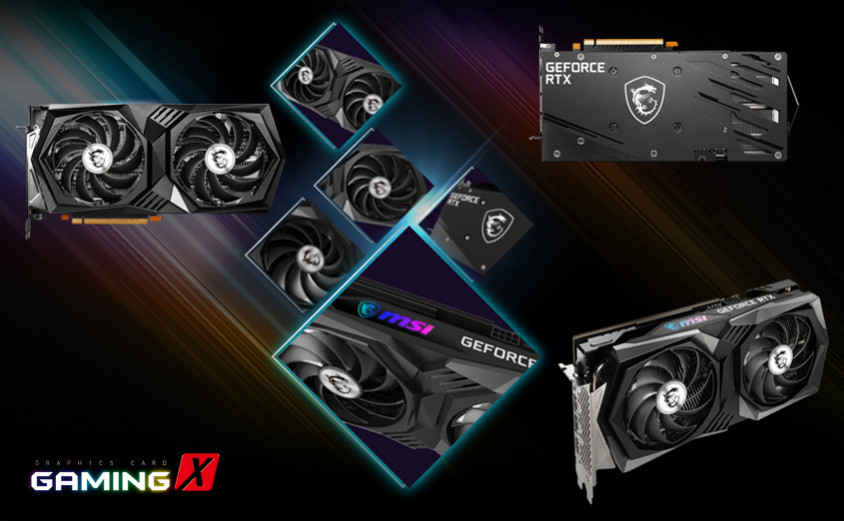 MSI GeForce RTX 3050 GAMING X 8G Gaming Ekran Kartı