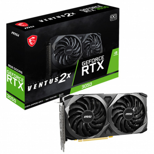 MSI GeForce RTX 3050 Ventus 2X 8G OC Gaming Ekran Kartı