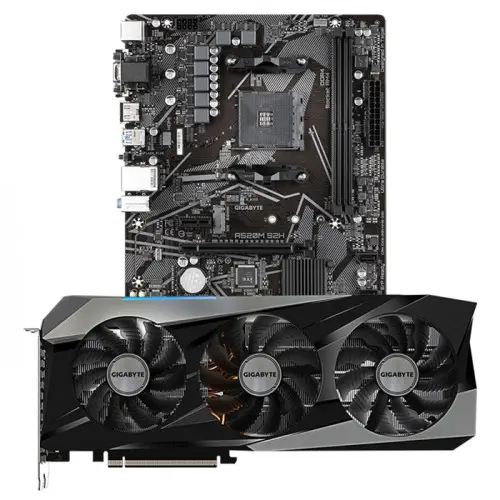 Gigabyte GV-N307TGAMING OC-8GD Ekran Kartı + Gigabyte A520M S2H Anakart