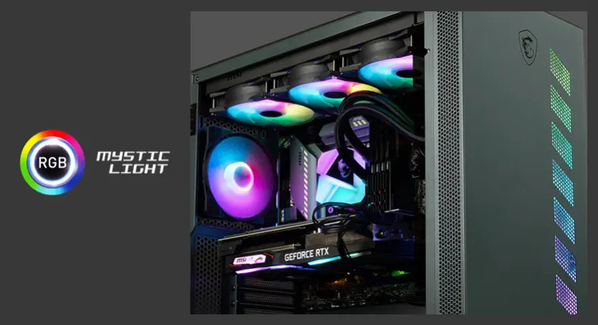 MSI MAG Vampiric 300R Midnight Green ATX Mid-Tower Gaming Kasa