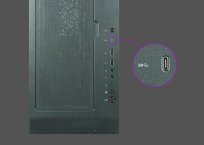 MSI MAG Vampiric 300R Midnight Green ATX Mid-Tower Gaming Kasa