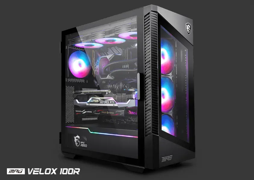 MSI MPG Velox 100R ATX Mid-Tower Gaming Kasa