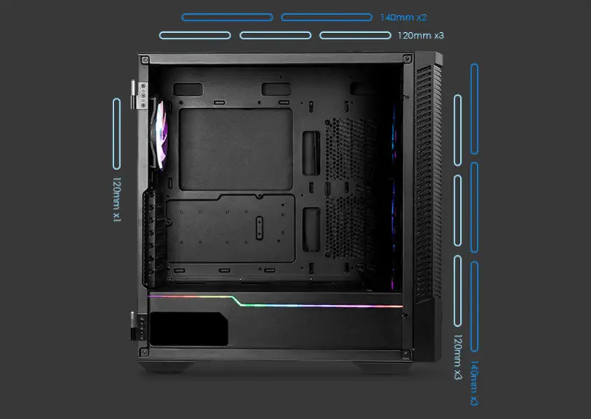 MSI MPG Velox 100R ATX Mid-Tower Gaming Kasa