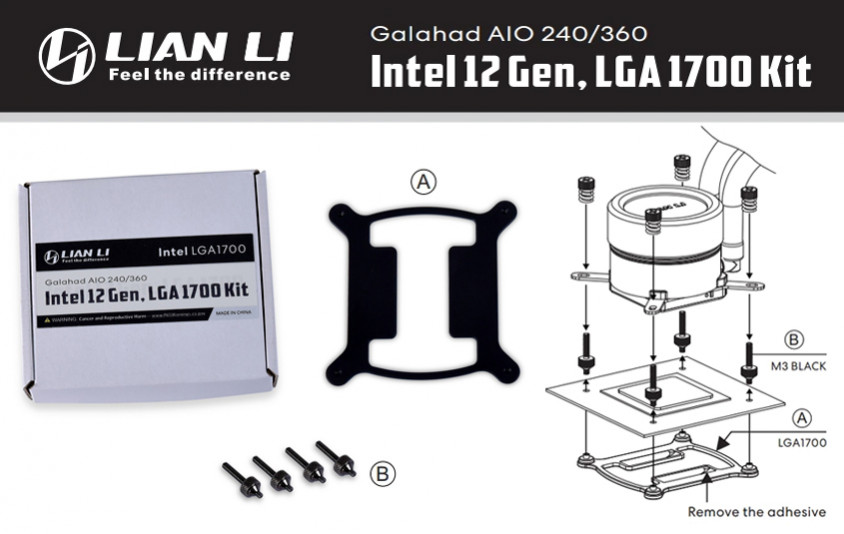 Lian Li Galahad AIO LGA 1700 Montaj Kiti