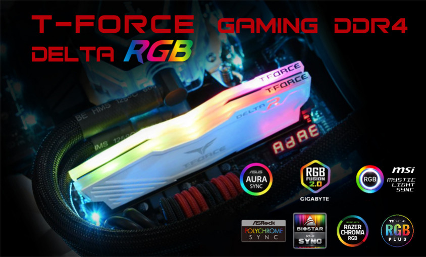 Team T-Force Delta RGB TF3D416G3600HC18JDC01 16GB DDR4 3600MHz Gaming Ram