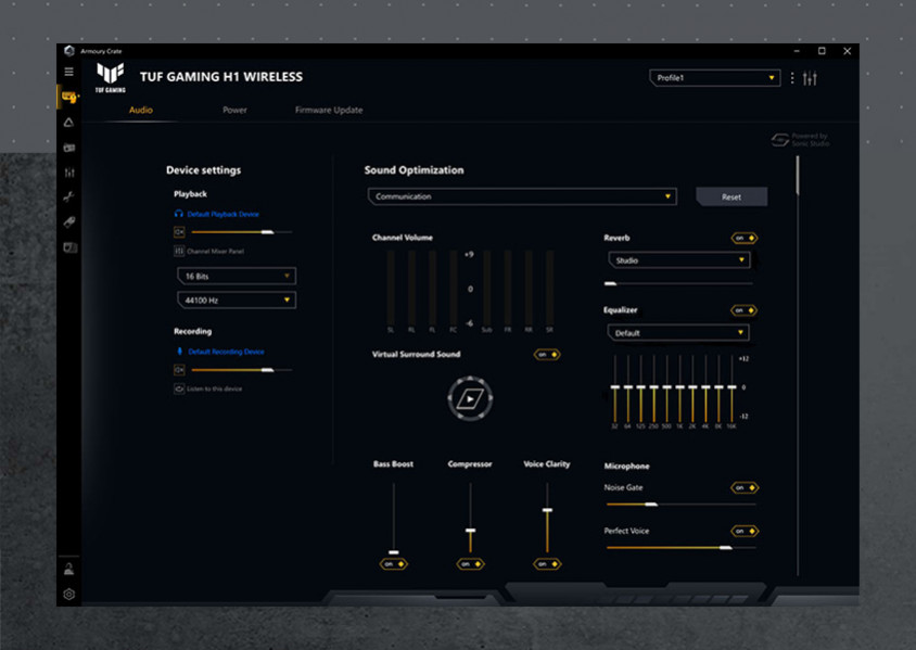 Asus TUF Gaming H1 Wireless Gaming Kulaklık