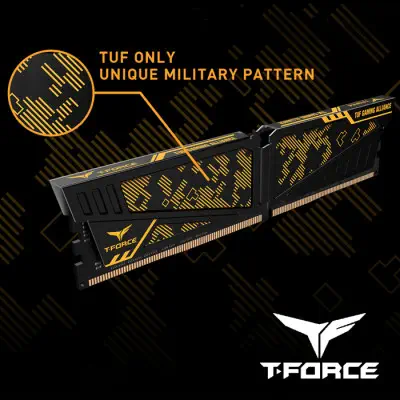 Team T-Force Vulcan TUF Gaming Alliance 8GB (1x8GB) 3200MHz CL16 DDR4 Gaming Ram