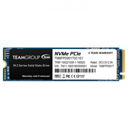 Team MP33 Pro TM8FPD001T0C101 1TB NVMe PCIe M.2 SSD Disk