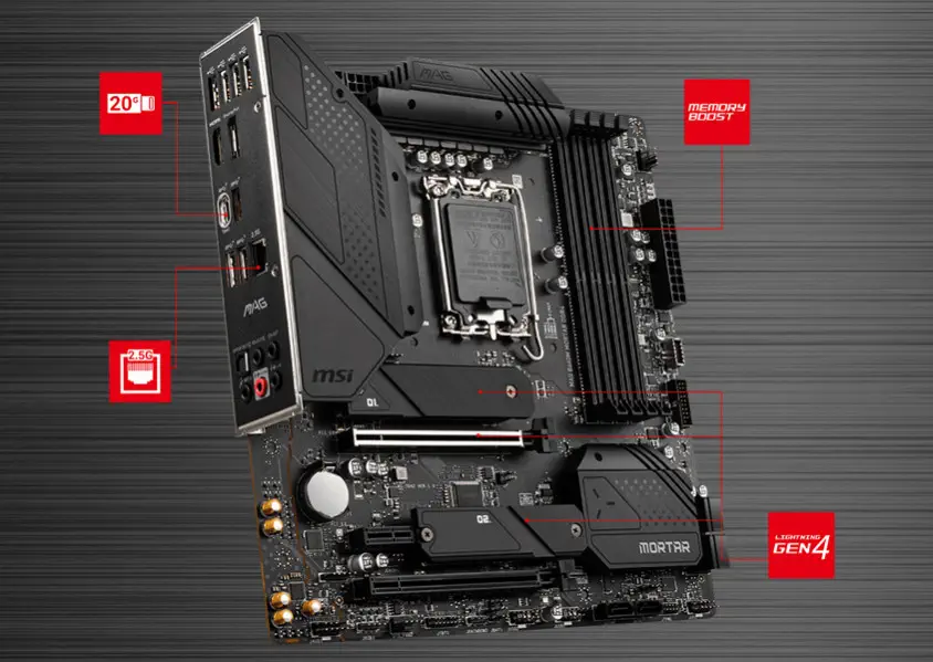 MSI MAG B660M MORTAR DDR4 Gaming Anakart