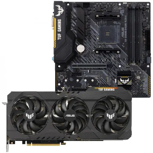 Asus TUF-RTX3080TI-O12G-GAMING Ekran Kartı + Asus TUF GAMING B450M-PLUS II Anakart Bundle