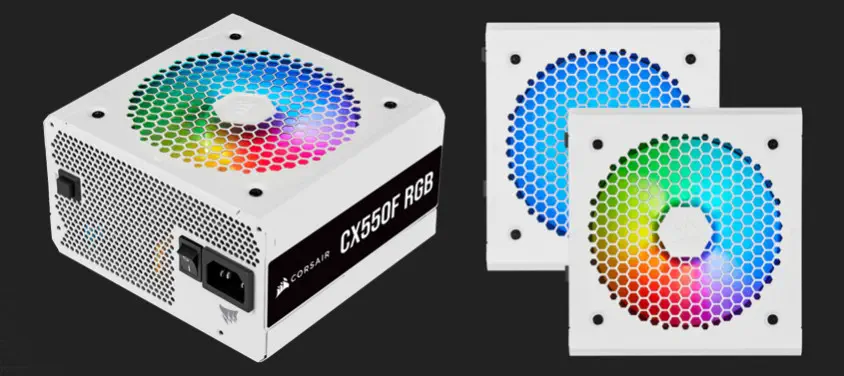 Corsair CX550F RGB White CP-9020225-EU 550W Full Modüler Power Supply