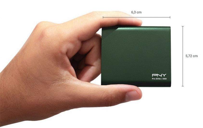 PNY Pro Elite Yeşil 500GB USB 3.1 Gen2 Type-C Taşınabilir SSD Disk
