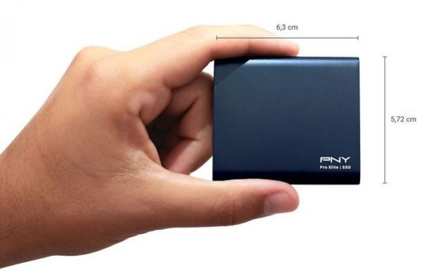 PNY Pro Elite Mavi 250GB USB 3.1 Gen2 Type-C Taşınabilir SSD Disk