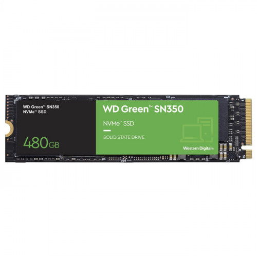 WD Green SN350 WDS480G2G0C 480GB PCIe NVMe M.2 SSD Disk