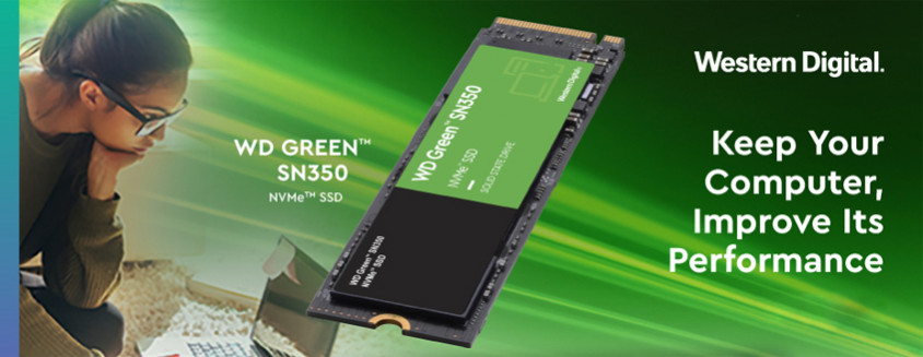WD Green SN350 WDS480G2G0C 480GB PCIe NVMe M.2 SSD Disk