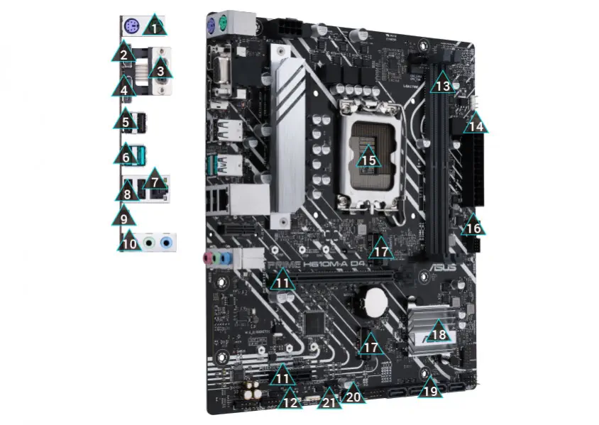 ASUS Prime H610M-A D4-CSM Gaming Anakart