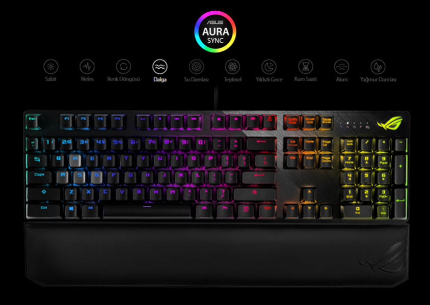 Asus ROG Strix Scope NX Deluxe Mekanik Kablolu Gaming Klavye