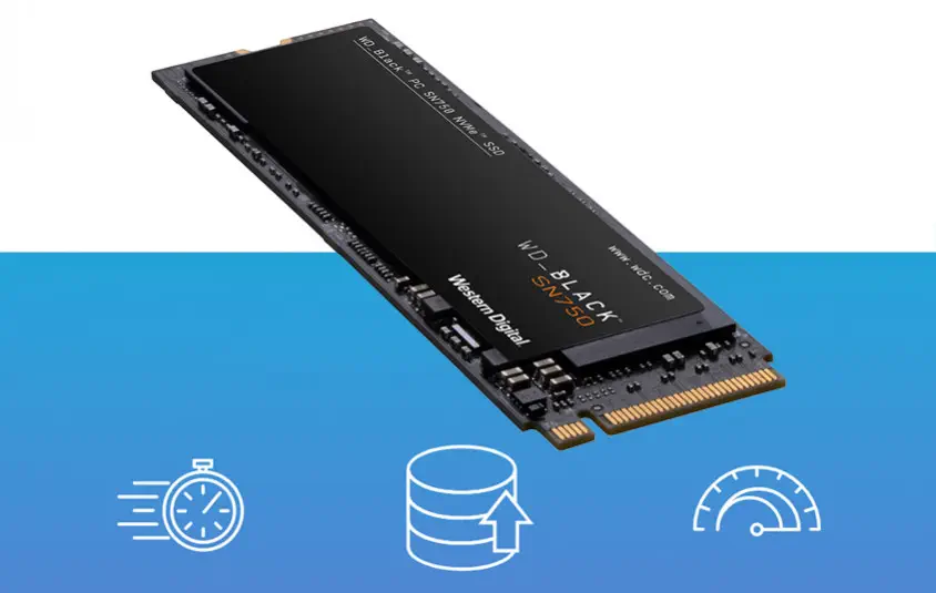 WD Black SN750 WDS200T3X0C 2TB PCIe NVMe M.2 SSD Disk