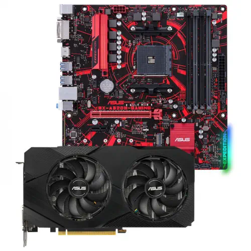 Asus DUAL-RTX2060-6G-EVO Ekran Kartı + Asus EX-A320M-Gaming Anakart Bundle