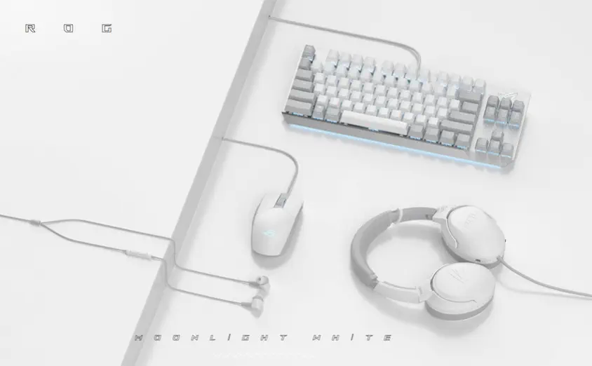 Asus ROG Strix Go Core Moonlight White Kablolu Gaming Kulaklık