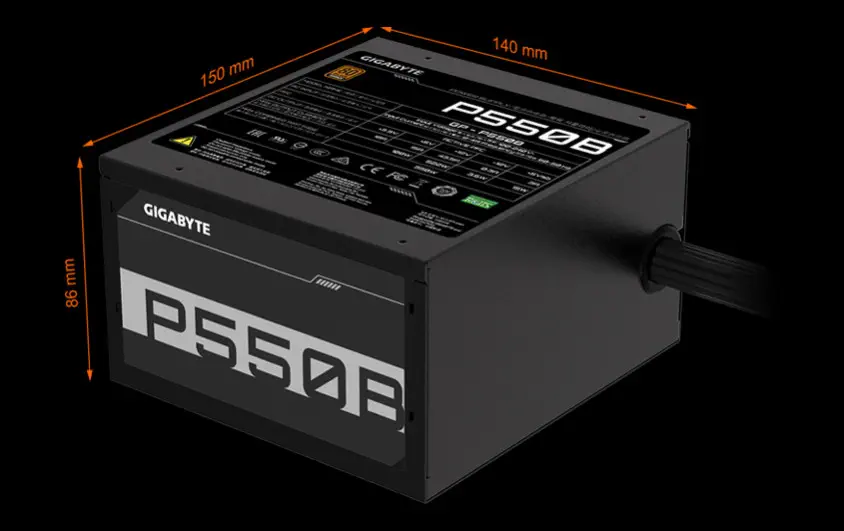 Gigabyte P550B GP-P550B 550W Power Supply 