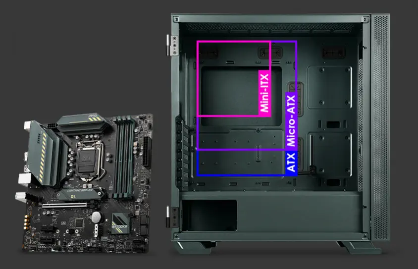 MSI MAG Vampiric 300R Midnight Green ATX Mid-Tower Gaming Kasa