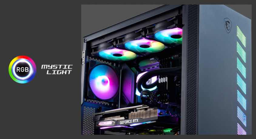 MSI MAG Vampiric 300R Pacific Blue ATX Mid-Tower Gaming Kasa
